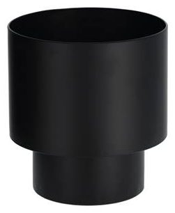 Kave Home - Zwarte metalen bloempot Mash 28 cm