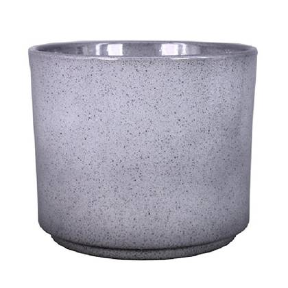 Floran Plantenpot Calla - groen - spikkels - keramiek - 32 x 27cm