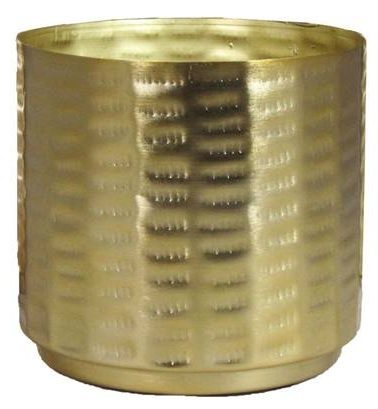 Floran Plantenpot Patras - goudkleurig - D14 x H13 cm - voor binnen