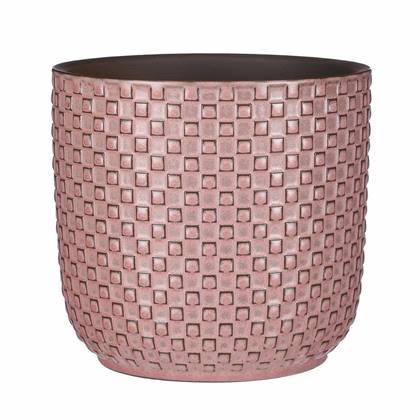 Mica Decorations Plantenpot - keramiek - roze - D17 x H16 cm