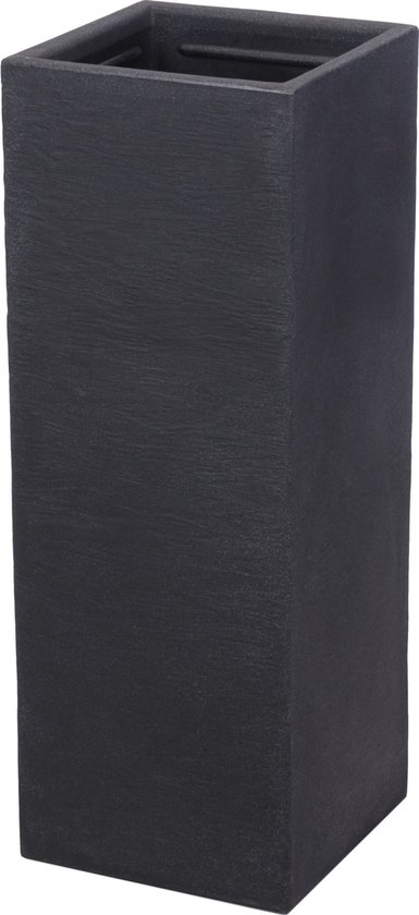 4gardenz Stone Hoge Plantenbak 30x30x80 cm Grijs