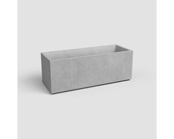 Artevasi Sydney kunststof plantenbak 80×30×30 cm grijs