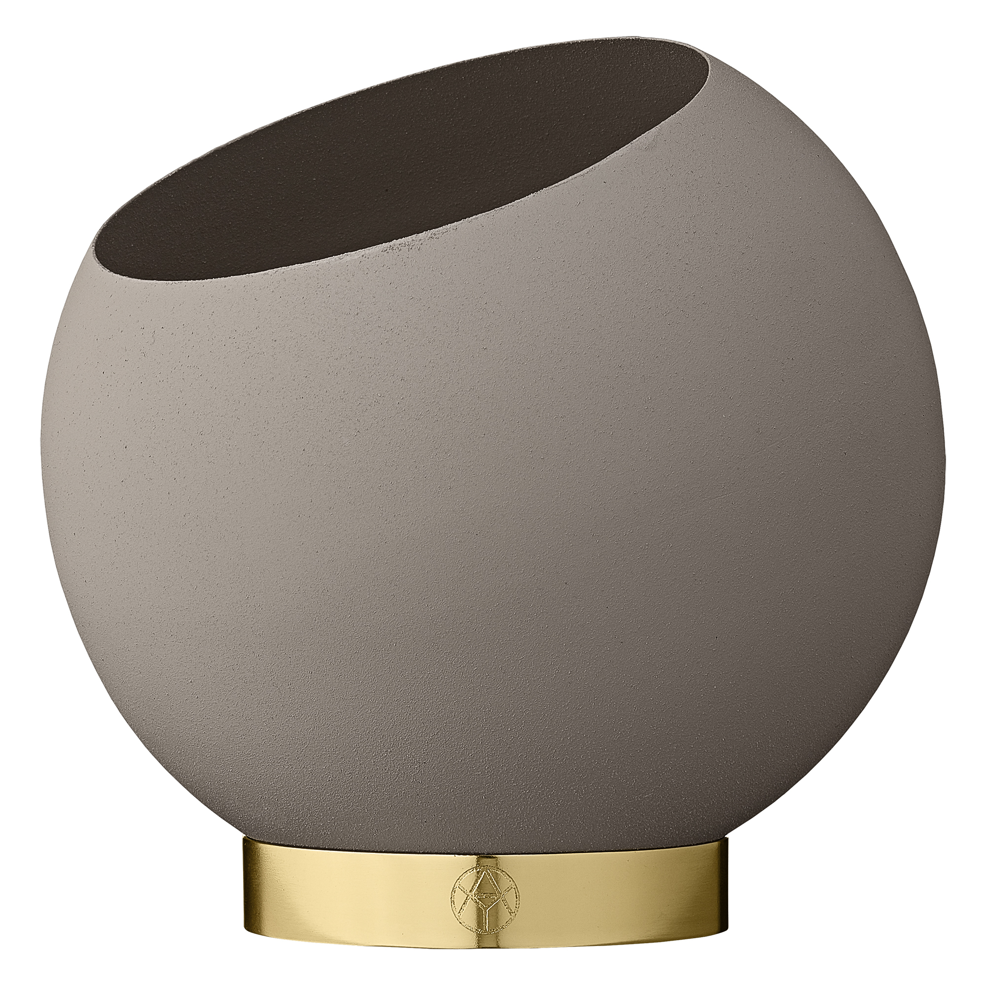 AYTM Globe Design Bloempot Taupe 15,4 x 17 cm