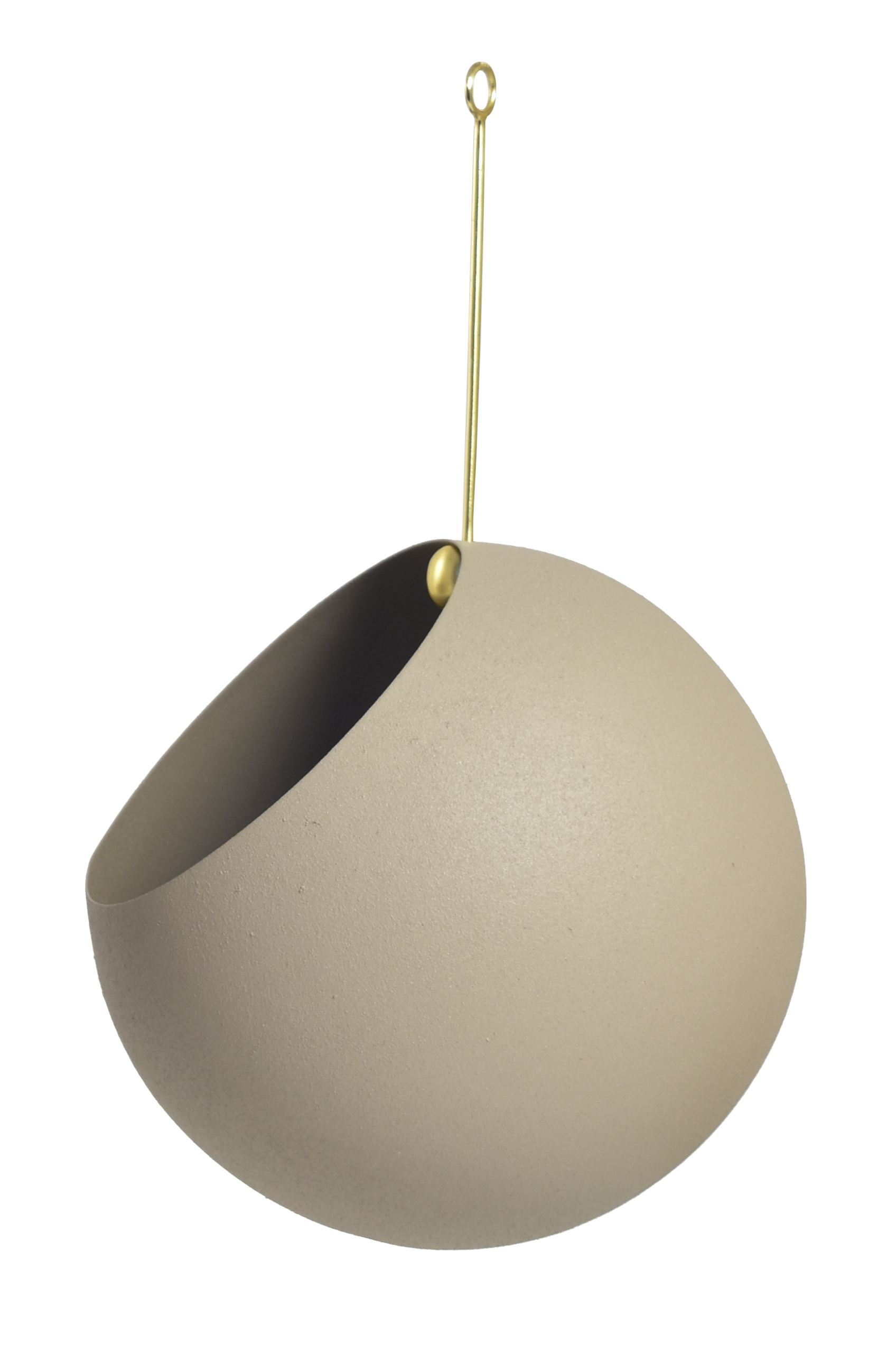 Hangende bloempot AYTM Globe Taupe 28x17 cm
