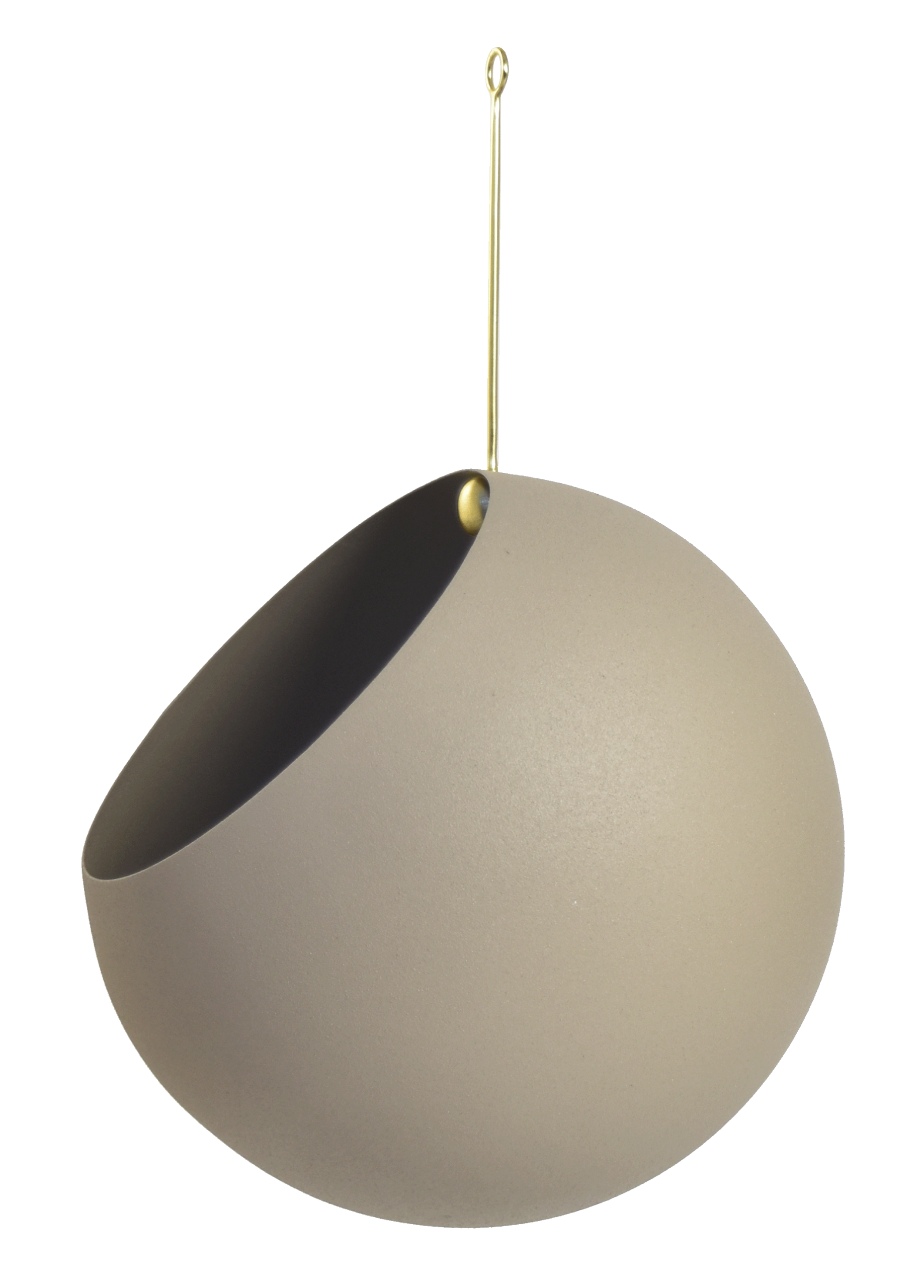 AYTM Globe Hangende Bloempot Taupe H32 x Ø21 cm