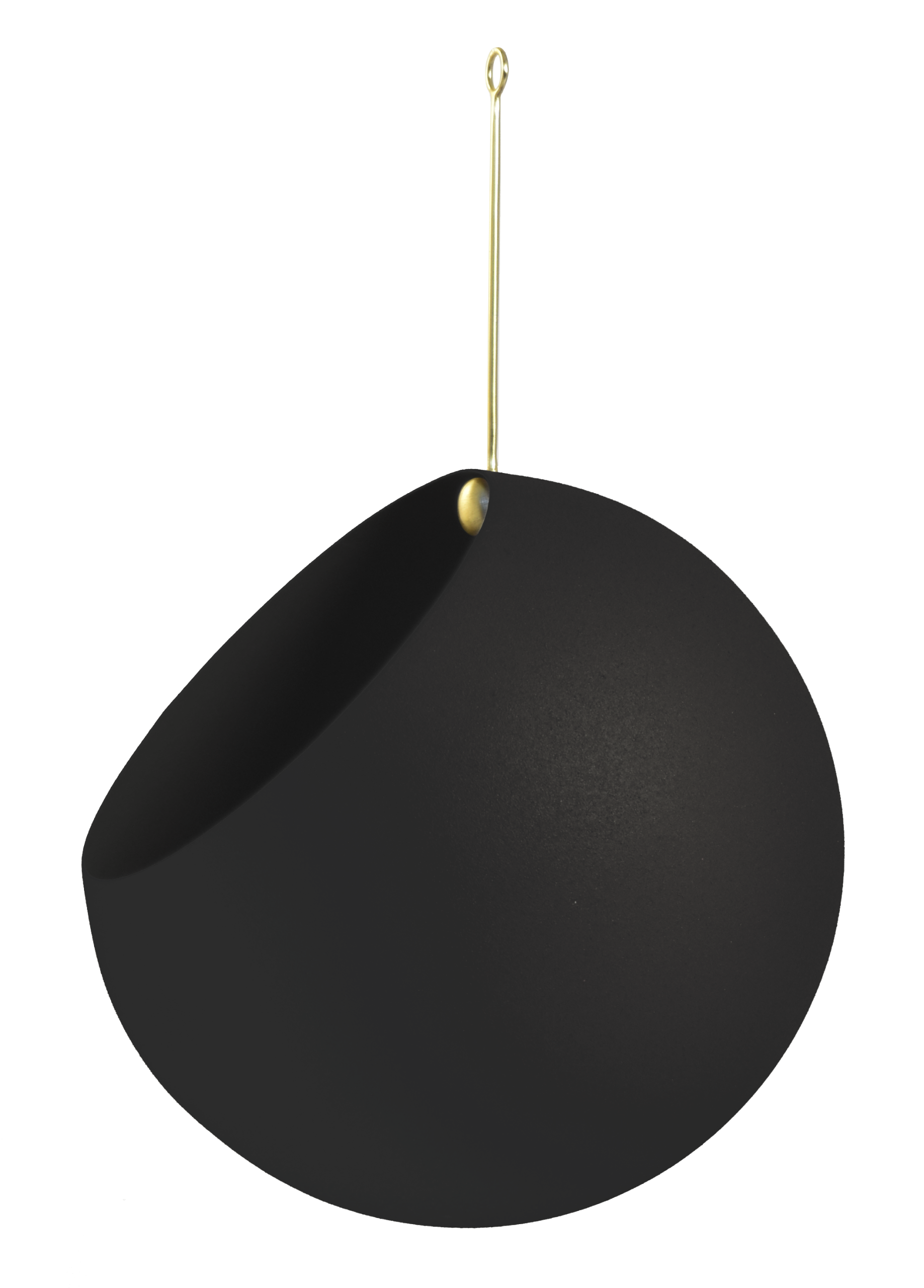 AYTM Globe Moderne Hangende Bloempot Zwart H32xØ21 cm