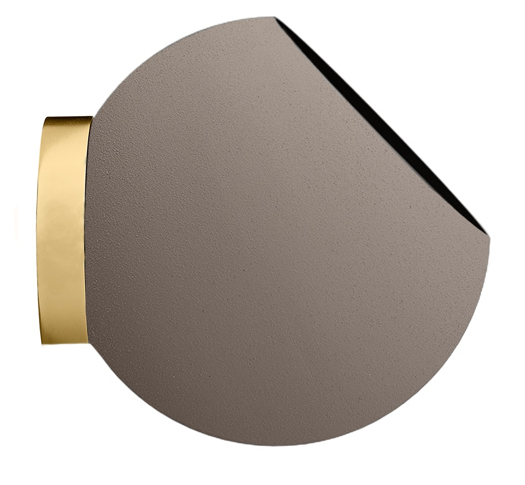 AYTM Globe Wandbloempot Taupe - Muurplantenpot 18,8×21 cm