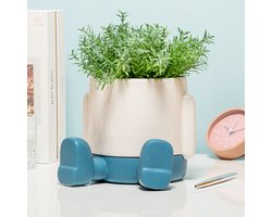 Balvi Mr. Sitty Bloempot Blauw – Design Plantenpot