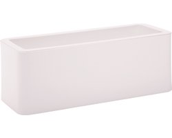 Calypso Bloembak/Balkonbak 50x20x18 cm Wit - Nicoli
