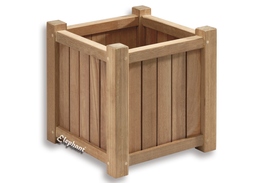 Bangkirai hardhouten bloembak 35x35x35 cm