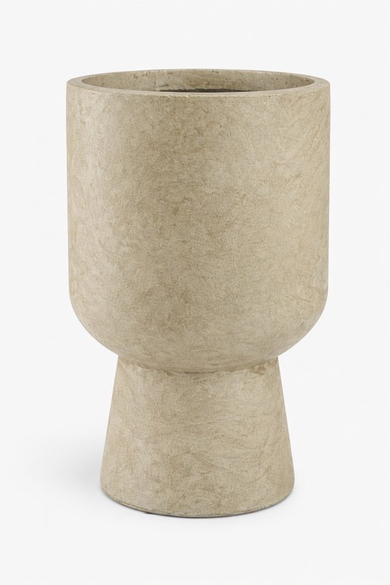 Groene Vezelklei Plantenpot Ø25×40 cm – Verhoogd Design