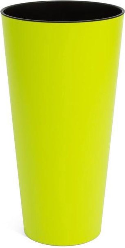 Prosperplast Tubus Slim hoge buitenbloempot 20 cm Lime