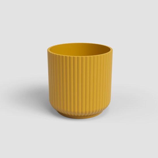 Gele bloempot Canache 9 cm