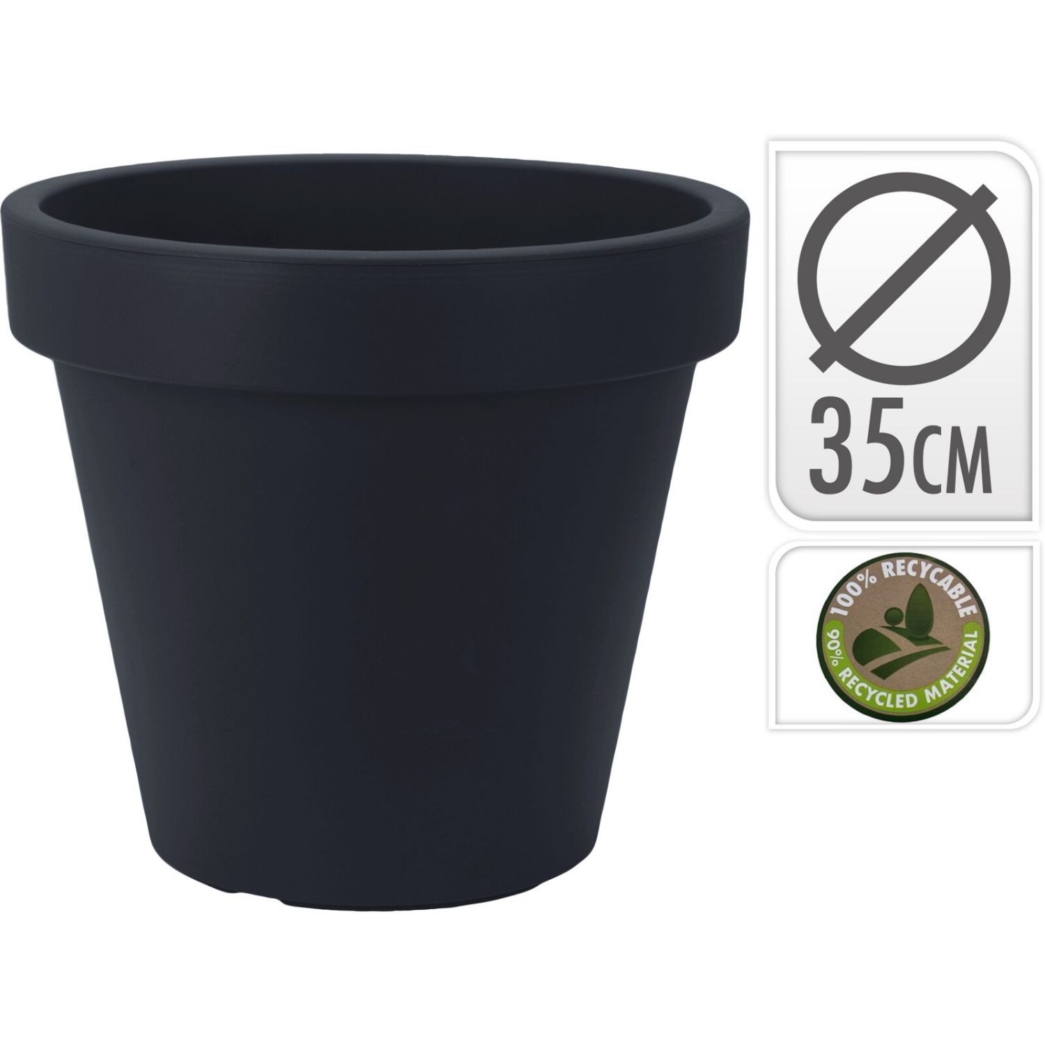 Stijlvolle Bloempot EK Ø34 cm H30 cm