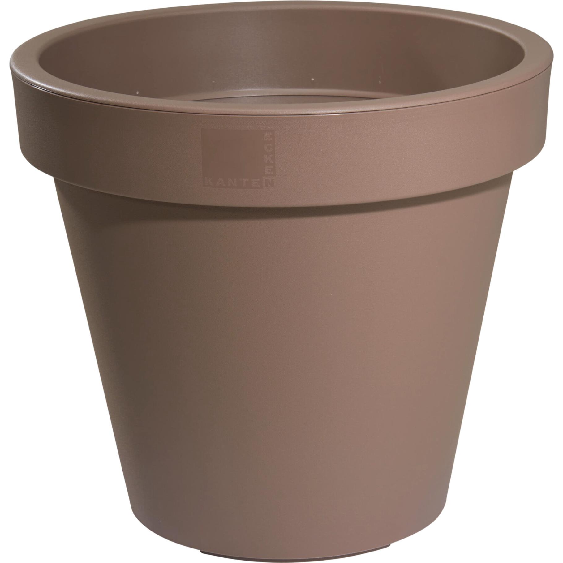 Ronde plantenpot 40 cm - Mokka (e&k)