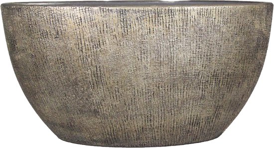 Ovale bloempot Mira goud 49×20×25 cm