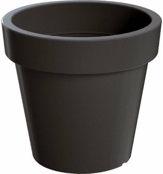 Antraciet kunststof plantenpot Ø58×H52 cm (binnen/buiten)