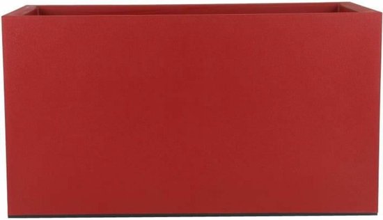 Rechthoekige Plantenbak Kunststof 59x30x33 cm Rood