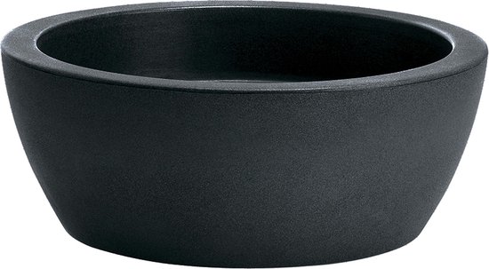 Antraciet Thetis planten-/bloemschaal 30x12 cm - Nicoli