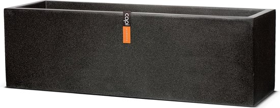 Capi Europe Terrazzo bloembak rechthoek 100x40x40 Zwart