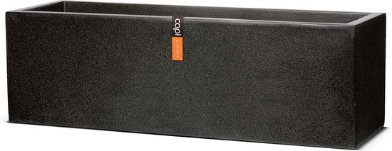 Capi Europe Terrazzo Lage Bloembak 73x21x21 cm Zwart