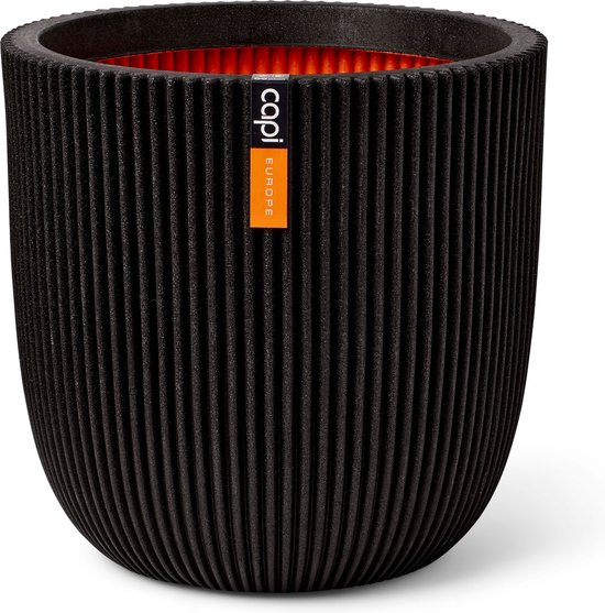 Capi Europe Groove Bol bloempot 35x34 Zwart - Binnen/Buiten