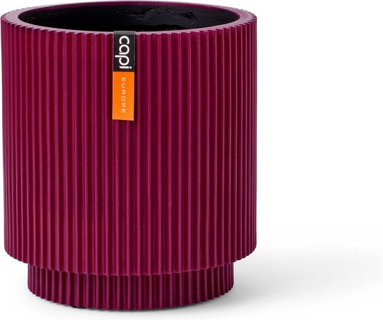 Capi Europe Groove Colours cilinder vaas 15x17 Paars - Ø13