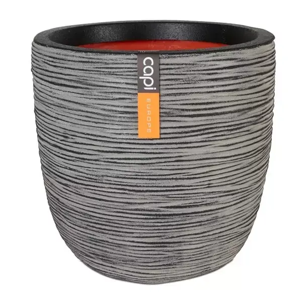 Capi pot bol rib - Ø43 cm antraciet
