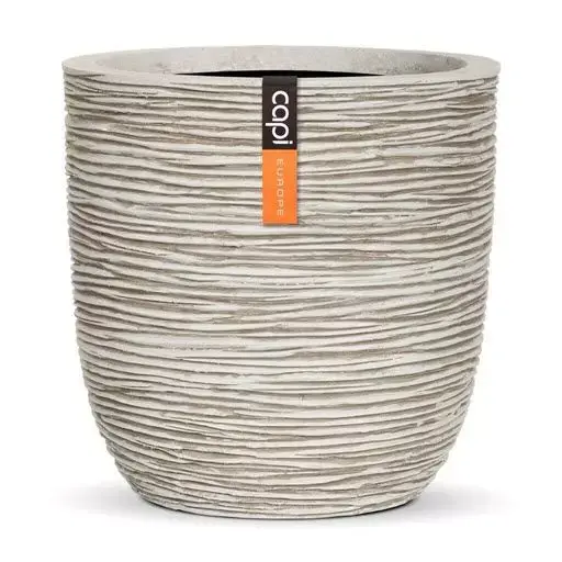 Capi pot bol rib ii - Ø35 cm ivoor