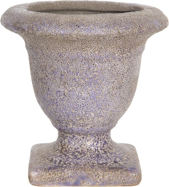 Keramische Bloempot Paars - Clayre & Eef