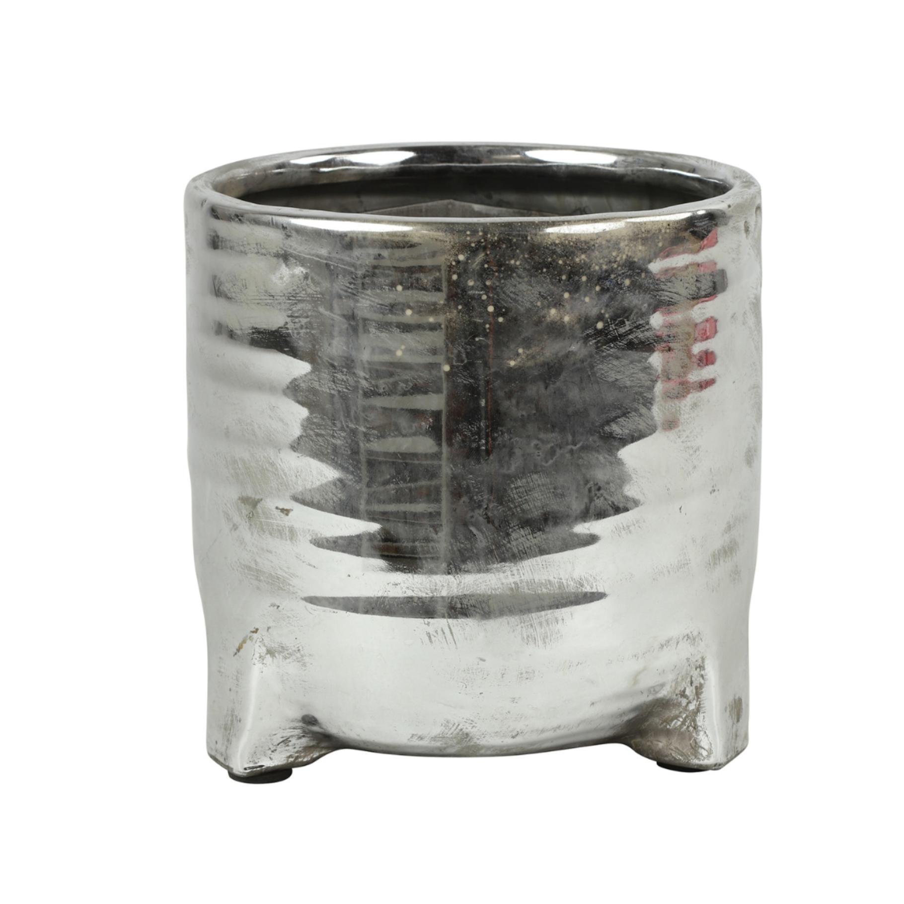 Countryfield Bloempot Amarens M Zilver 18 cm