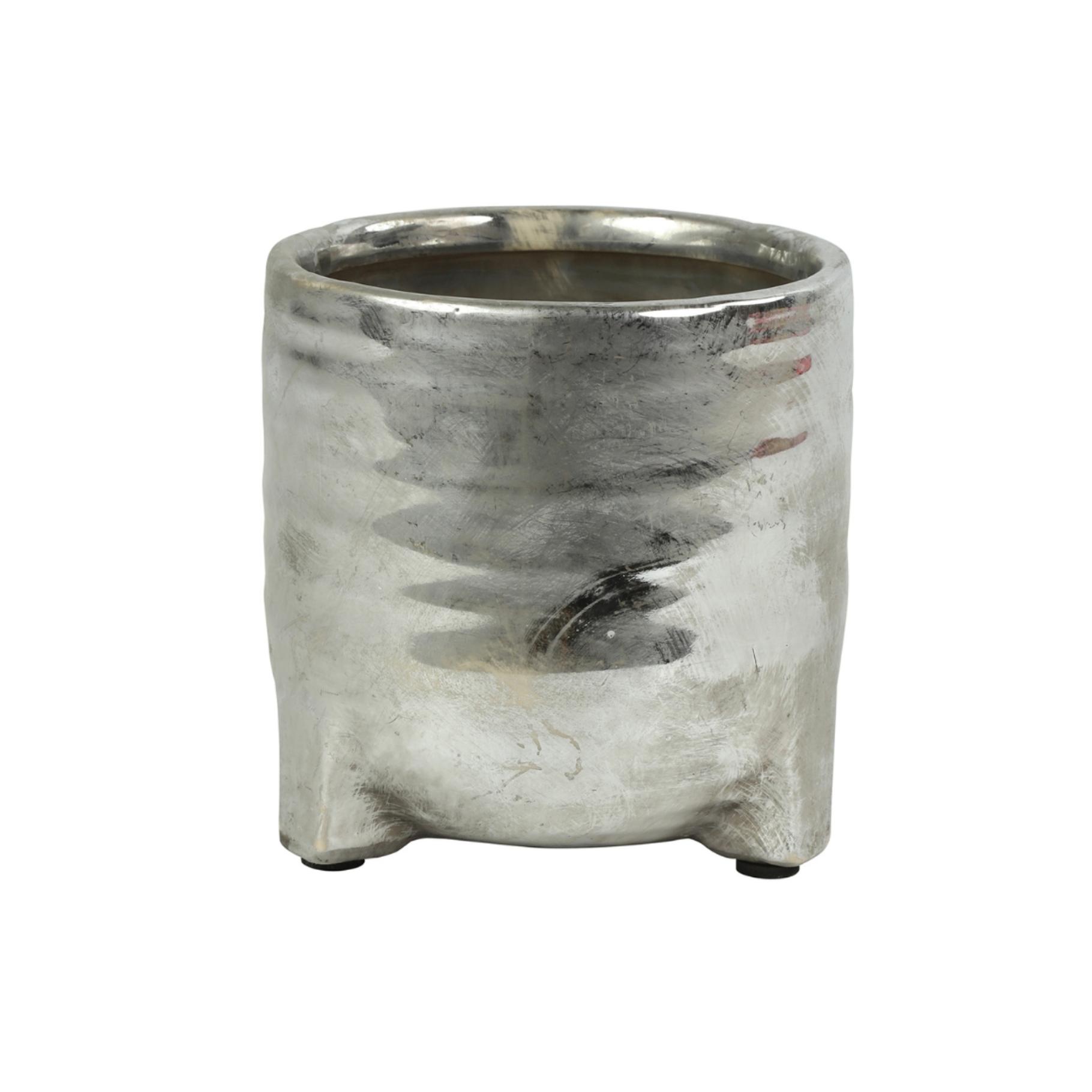 Countryfield Bloempot Amarens S 14 cm - Zilverkleur