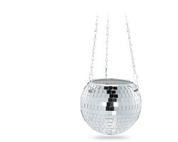 Glazen discobal hangpot Ø15 cm voor binnen