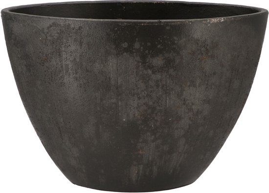 DK Design Bloempot Maya ovaal zwart 34x23x16 cm