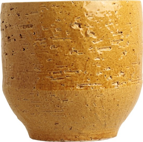 D&M Deco Gele Bloempot Ø32 cm - Hoog 30,5 cm