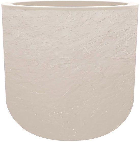 Grote Volcania Up plantenpot 67 L - beige steenlook (EDA)