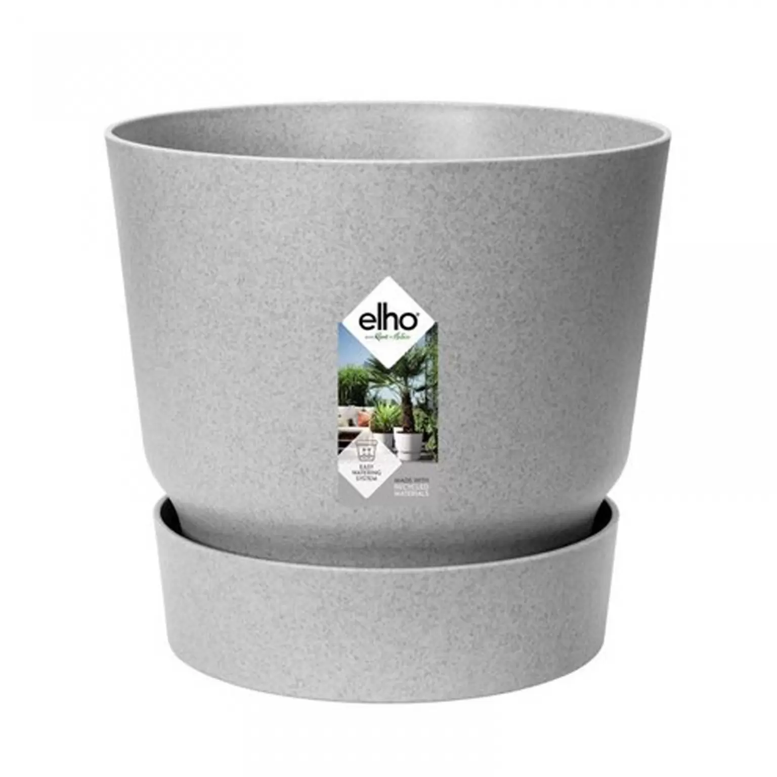 Elho Greenville Plantenpot 30 cm - Grijs