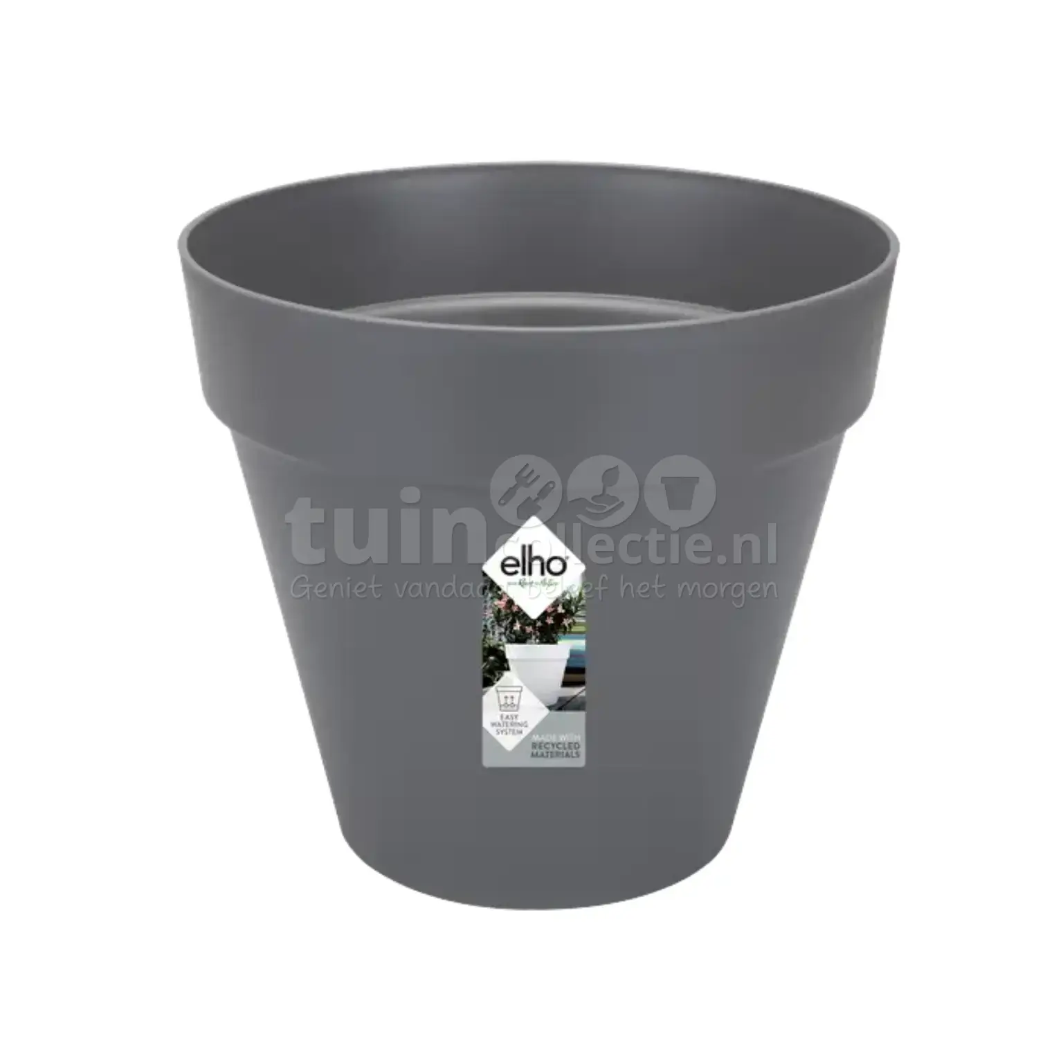 Elho Loft Urban Moderne Rond Bloempot Ø25 cm Antraciet