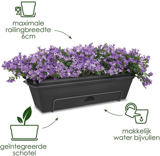 Elho Green Basics All-in-1 Balkonbak Ø30 cm Mild Terra