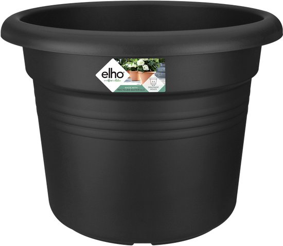 Elho Green Basics Cilinder 55 Bloempot Buiten Zwart