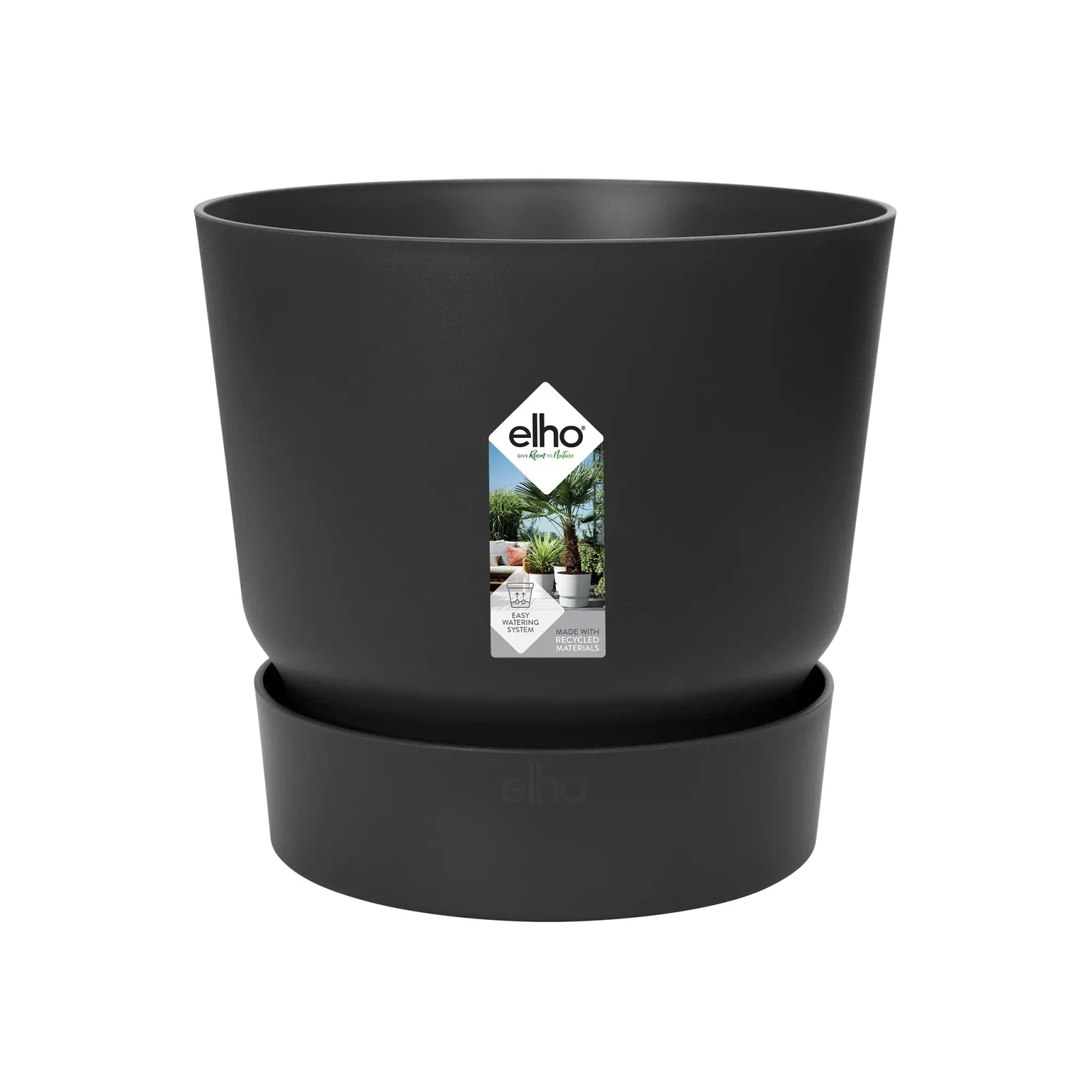 Elho Greenville Pot Living Black (Ø 55 cm)