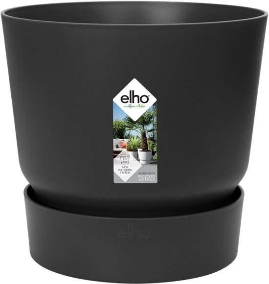 Elho Greenville Rond 20 - Buitenbloempot met waterreservoir