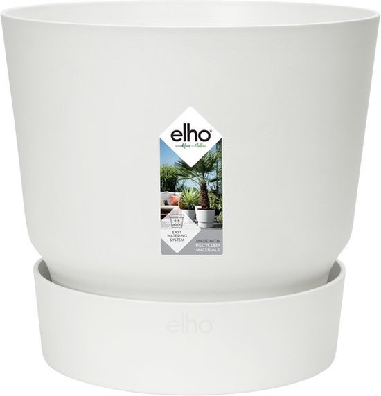 Elho Greenville Rond Ø25 cm - Buitenpot met Waterreservoir