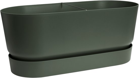 Elho Greenville plantenbak gerecycled met wielen & reservoir