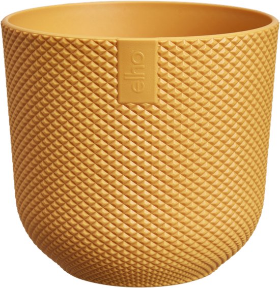Elho Jazz Mini Bloempot Ø9 cm - Amber Geel, 100% gerecycled