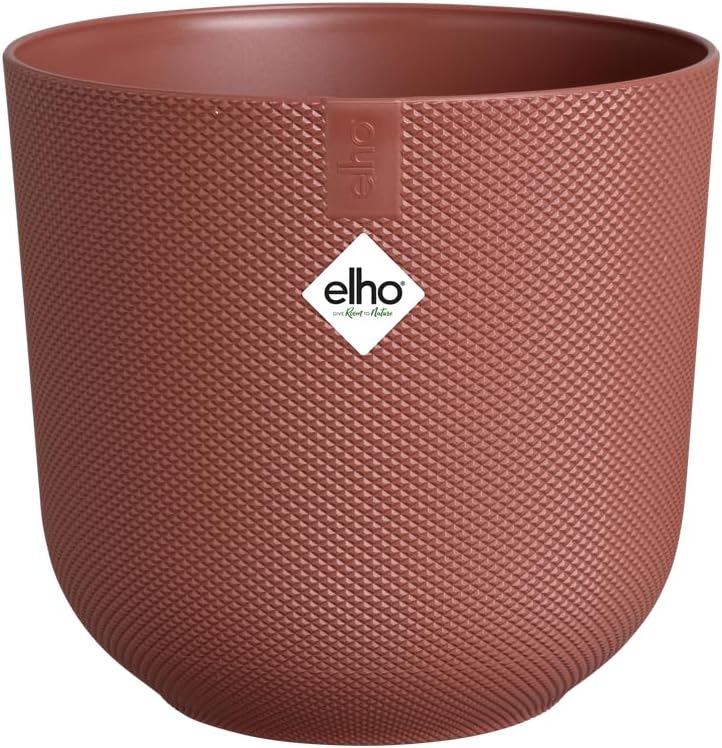 Elho Jazz Round 14 cm - Tuscan Red, 100% gerecycled