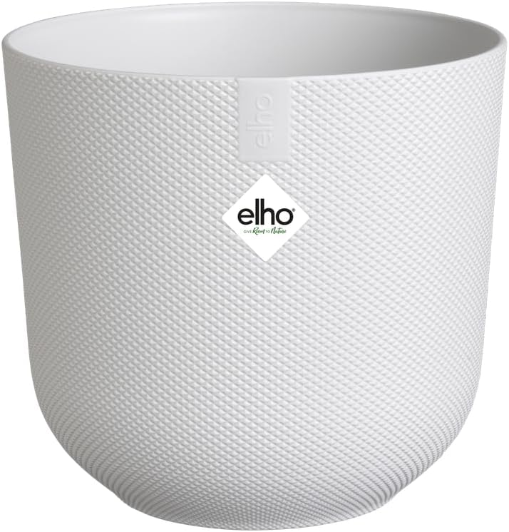 Elho Jazz Round 16 cm Bloempot Wit – 100% gerecycled