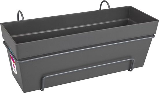 Elho Loft Urban Balkonbak Plantenbak Ø50 cm Antraciet
