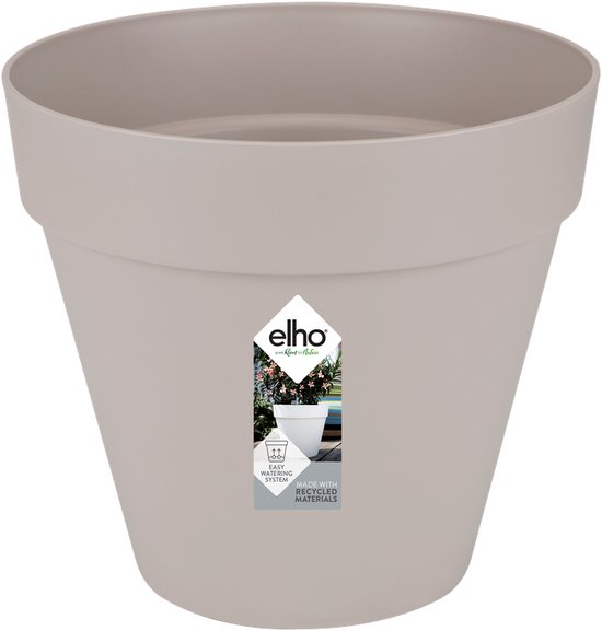 Elho Loft Urban Rond 20 Buitenbloempot Ø19 cm Warmgrijs