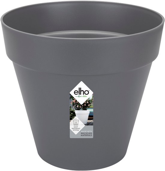 Elho Loft Urban Rond 30 Buitenbloempot Ø28.5 H26 Antraciet